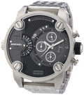  Shop Authentic Diesel Little Daddy Chronograph Black Dial Silver Steel Strap Watch For Men - DZ7259 - Luxxuri