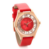 Shop Authentic Marc Jacobs Henry Skeleton Red Dial Red Leather Strap Watch for Women - MBM1338 - Luxxuri