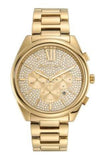  Shop Authentic Michael Kors Janelle Chronograph Gold Dial Gold Steel Strap Watch For Men - MK8995 - Luxxuri