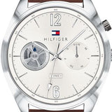  Shop Authentic Tommy Hilfiger Deacon White Dial Brown Leather Strap Watch for Men - 1791550 - Luxxuri