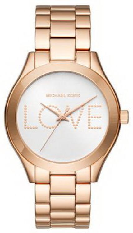 Shop Authentic Michael Kors Slim Runway White Dial Rose Gold Steel Strap Watch For Women - MK3804 - Luxxuri