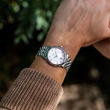  Shop Authentic Tissot Carson Premium Lady Mother of Pearl Pink Dial Silver Steel Strap Watch For Women - T122.210.11.159.00 - Luxxuri