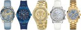 Shop Authentic Guess Mini Sunrise Quartz Blue Dial Gold Steel Strap Watch For Women - W0448L6 - Luxxuri