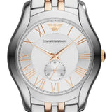  Shop Authentic Emporio Armani Classic Quartz Silver Dial Two Tone Steel Strap Watch For Men - AR1824 - Luxxuri