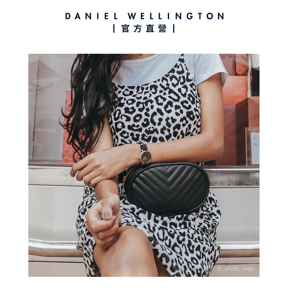  Shop Authentic Daniel Wellington Petite Cornwall Black Dial Black Nylon Strap Watch for Women - DW00100247 - Luxxuri
