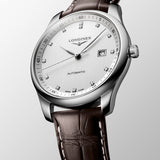 Shop Authentic Longines Master Collection Automatic 40mm White Dial Brown Leather Strap Watch for Men - L2.793.4.77.3 - Luxxuri