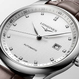  Shop Authentic Longines Master Collection Automatic 40mm White Dial Brown Leather Strap Watch for Men - L2.793.4.77.3 - Luxxuri