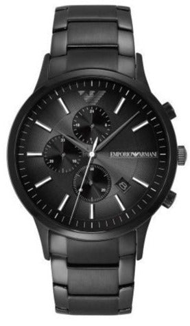  Shop Authentic Emporio Armani Analog Chronograph Black Dial Black Steel Strap Watch For Men - AR11531 - Luxxuri