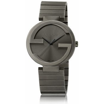  Shop Authentic Gucci G Interlocking Quartz Grey Dial Grey Steel Strap Watch For Men - YA133210 - Luxxuri