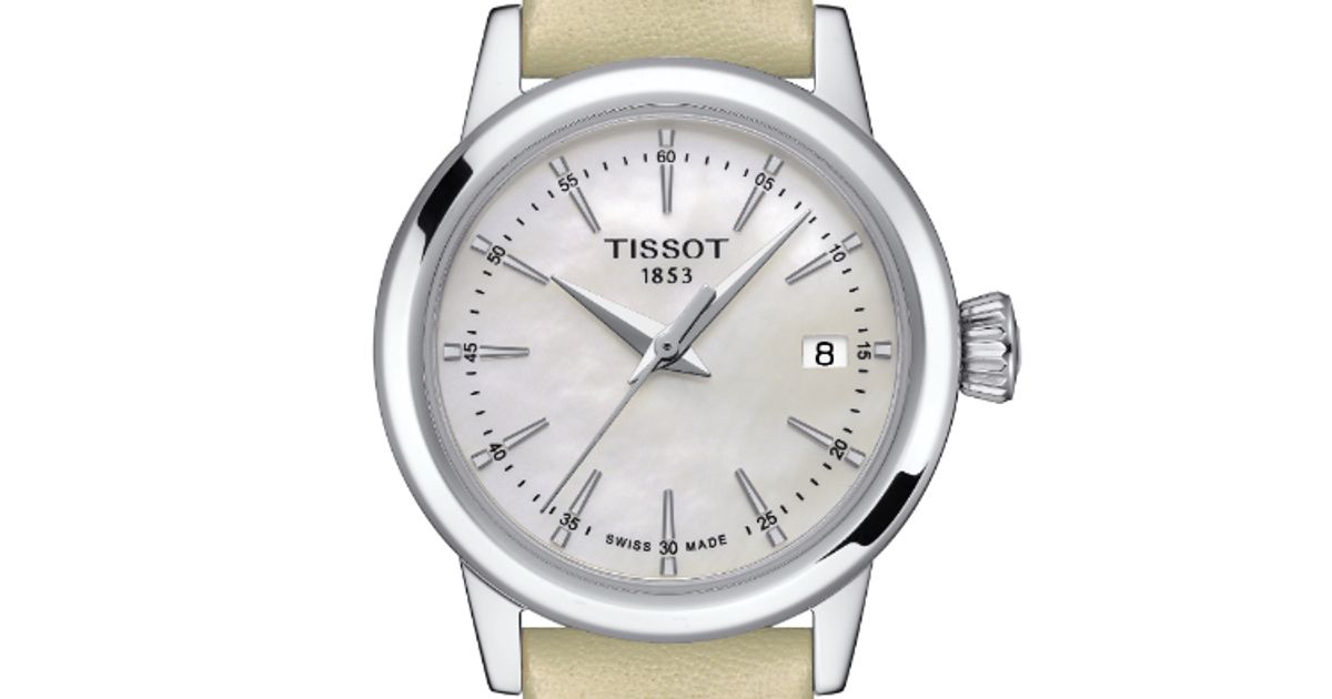  Shop Authentic Tissot Classic Dream Lady Mother of Pearl Dial Watch For Women - T033.210.16.111.00 - Luxxuri