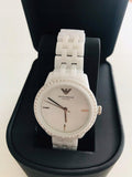  Shop Authentic Emporio Armani Ceramic White Dial White Ceramic Bracelet Watch For Women - AR1477 - Luxxuri