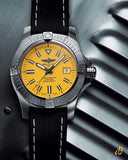  Shop Authentic Breitling Avenger Automatic 45mm Seawolf Yellow Dial Black Nylon Strap Watch for Men - A17319101/1X2 - Luxxuri