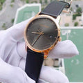  Shop Authentic Calvin Klein City Quartz Grey Dial Black Leather Strap Watch for Men - K2G2G6C3 - Luxxuri