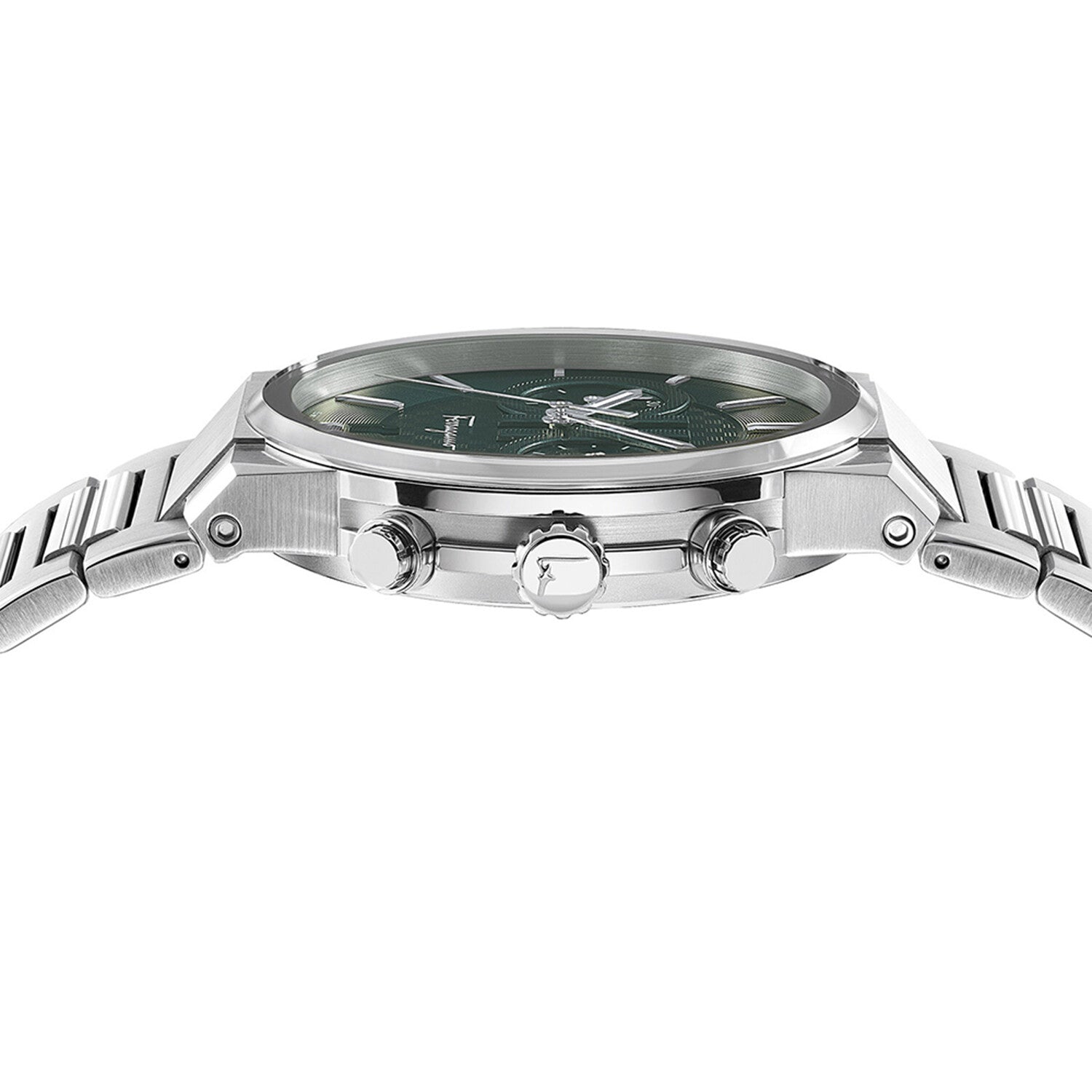  Shop Authentic Salvatore Ferragamo Sapphire Chrono Green Dial Silver Steel Strap Watch for Men - SFME00421 - Luxxuri