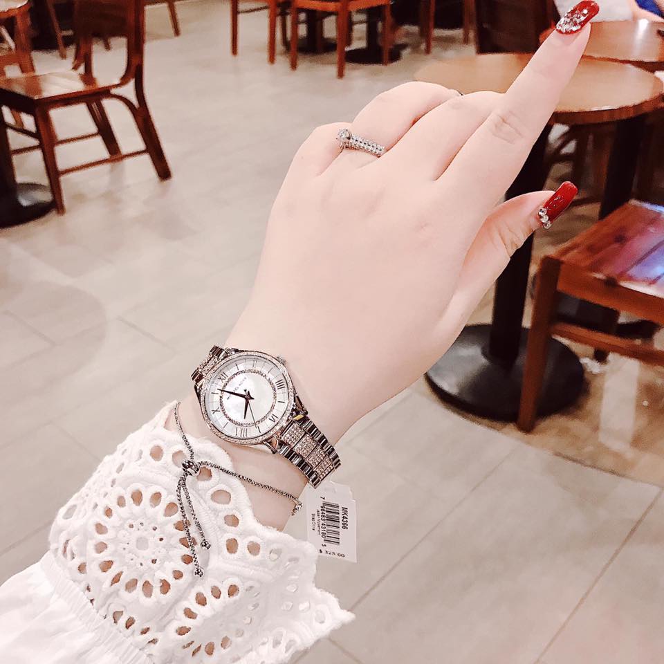  Shop Authentic Michael Kors Lauryn Quartz Mother of Pearl White Dial Two Tone Steel Strap Watch For Women - MK4366 - Luxxuri