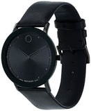  Shop Authentic Movado Sapphire Black Dial Black Leather Strap Watch for Men - 606884 - Luxxuri