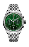  Shop Authentic Breitling Premier B01 Chronograph 42 Green Dial Silver Steel Strap Watch for Men - AB0145371L1A1 - Luxxuri