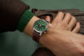  Shop Authentic Breitling Top Time B01 Ford Mustang Green Dial Brown Leather Strap Watch for Men - AB01762A1L1X1 - Luxxuri