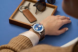  Shop Authentic Breitling Top Time B01 Shelby Cobra Blue Dial Brown Leather Strap Watch for Men - AB01763A1C1X1 - Luxxuri