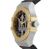  Shop Authentic Maserati Potenza Automatic Skeleton Grey Dial Black Leather Strap Watch For Men - R8821108037 - Luxxuri