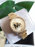  Shop Authentic Michael Kors Sofie Quartz Gold Dial Gold Steel Strap Watch For Women - MK4334 - Luxxuri