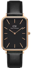  Shop Authentic Daniel Wellington Quadro Black Dial Black Leather Strap Watch For Women  - DW00100449 - Luxxuri