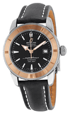  Shop Authentic Breitling Superocean Heritage 42mm Black Dial Black Leather Men's Watch - U1732112-B - Luxxuri