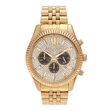  Shop Authentic Michael Kors Lexington Crystals Gold Dial Gold Steel Strap Watch for Men - MK8494 - Luxxuri
