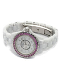 Shop Authentic Chanel J12 Quartz Diamonds Mother of Pearl White Dial White Steel Strap Watch for Women - J12 H3243 - Luxxuri