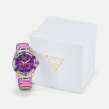  Shop Authentic Guess Fusion Chronograph Purple Dial Purple Steel Strap Watch for Women - GW0552L4 - Luxxuri