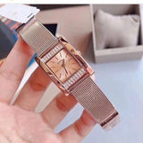  Shop Authentic Guess Nouveau Diamonds Rose Gold Dial Rose Gold Mesh Bracelet Watch for Women - W0127L3 - Luxxuri