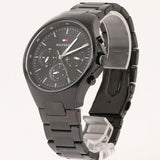  Shop Authentic Tommy Hilfiger Justin Chronograph Black Dial Black Steel Strap Watch For Men - 1792055 - Luxxuri