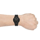  Shop Authentic Emporio Armani Giovanni Chronograph Black Dial Black Steel Strap Watch For Men - AR11349 - Luxxuri