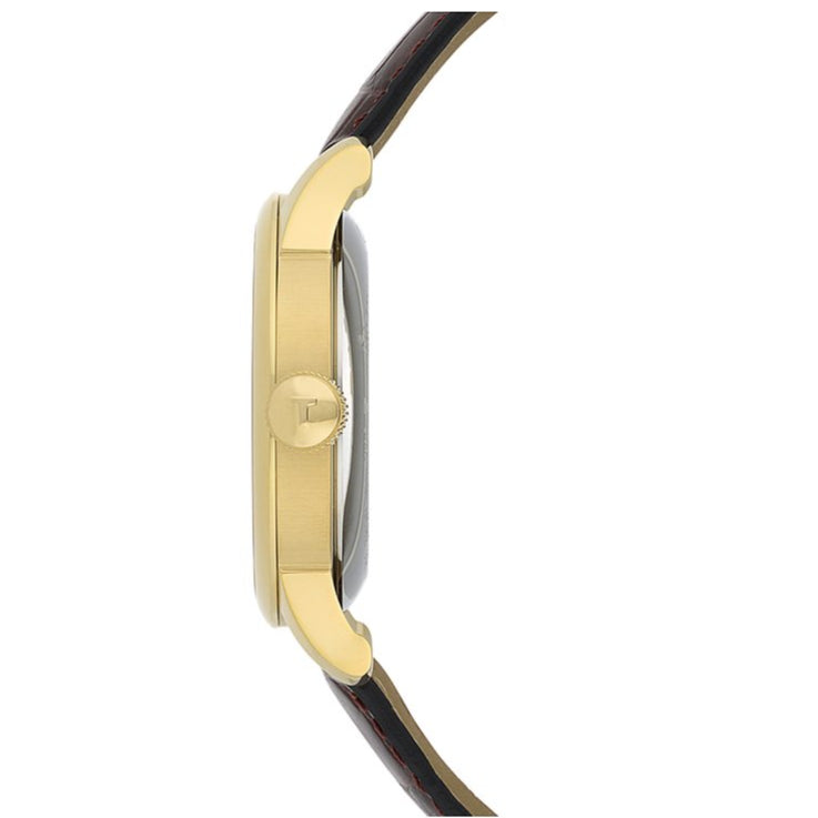  Shop Authentic Tissot Le Locle Automatic Gold Dial Brown Leather Strap Watch For Men - T41.5.413.73 - Luxxuri
