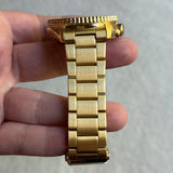  Shop Authentic Seiko 5 Sports Automatic Black Dial Gold Steel Strap Watch For Men - SRPK18 - Luxxuri