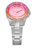  Shop Authentic Fossil Blue Dive Analog Pink Dial Silver Steel Strap Watch For Women - ES5351 - Luxxuri