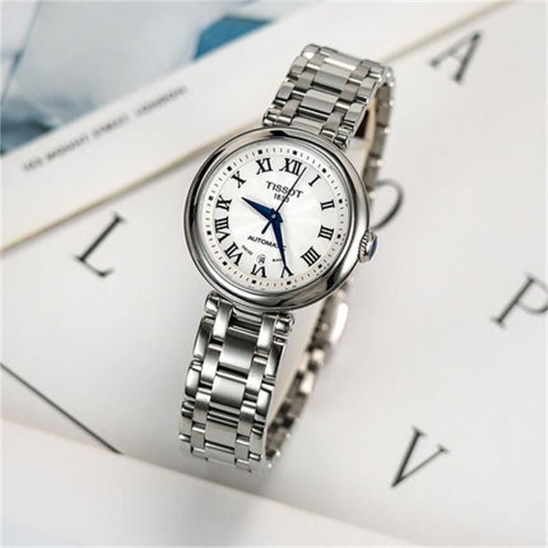  Shop Authentic Tissot Bellissima Automatic Silver Dial Silver Steel Strap Watch For Women - T126.207.11.013.00 - Luxxuri