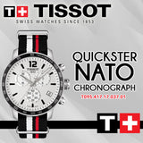 Shop Authentic Tissot T Sport Quickster Chronograph NATO Watch For Men - T095.417.17.037.01 - Luxxuri