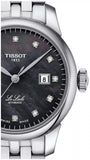  Shop Authentic Tissot Le Locle Automatic Diamonds Mother of Pearl Black Dial Silver Steel Strap Watch For Women - T006.207.11.126.00 - Luxxuri
