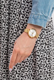  Shop Authentic Tommy Hilfiger Angela White Dial Gold Steel Strap Watch for Women - 1782128 - Luxxuri