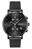  Shop Authentic Hugo Boss Integrity Black Dial Black Mesh Bracelet Watch for Men - 1513813 - Luxxuri