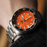  Shop Authentic Seiko 5 Sports Automatic Orange Dial Silver Steel Strap Watch For Men - SRPD59K1 - Luxxuri