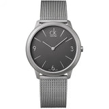  Shop Authentic Calvin Klein Minimal Grey Dial Silver Mesh Bracelet Watch for Men - K3M51154 - Luxxuri