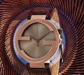  Shop Authentic Gucci Interlocking Iconic Brown Dial Brown Leather Strap Watch For Women - YA133207 - Luxxuri