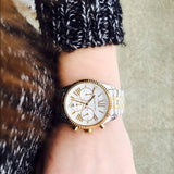  Shop Authentic Michael Kors Lexington Silver Dial Two Tone Steel Strap Watch for Women - MK5955 - Luxxuri