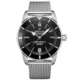  Shop Authentic Breitling Superocean Heritage B20 Automatic 42 Black Dial Silver Mesh Bracelet Watch for Men - AB2010121B1A1 - Luxxuri