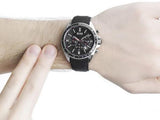  Shop Authentic Hugo Boss Driver Black Dial Black Leather Strap Watch for Men -1513087 - Luxxuri