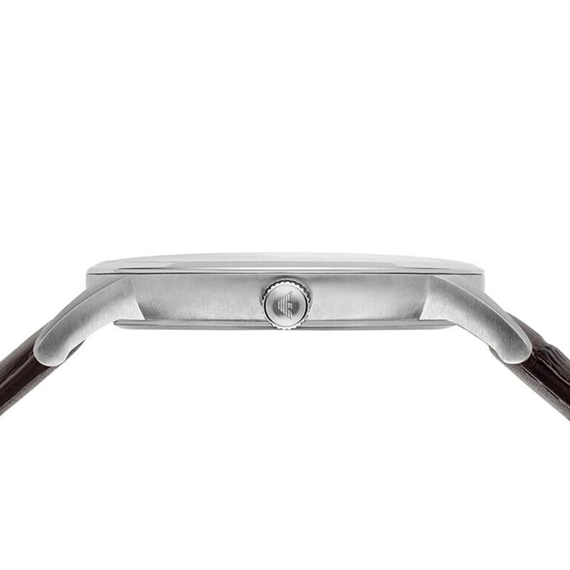  Shop Authentic Emporio Armani Renato Quartz Black Dial Brown Leather Strap Watch For Men - AR11187 - Luxxuri