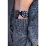  Shop Authentic Fossil Boyfriend Sport Chronograph Blue Dial Blue Leather Strap Watch for Women - ES4113 - Luxxuri