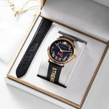  Shop Authentic Versace V-Circle Manifesto Edition Black Dial Black Leather Strap Watch for Men - VBQ050017 - Luxxuri